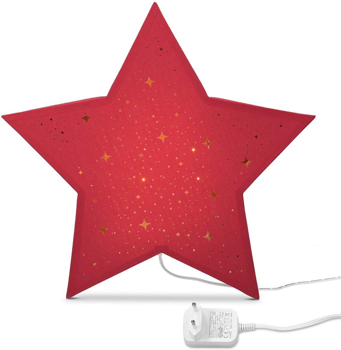 Navaris LED Light Star Φωτιστικό Αστέρι με LED - Red - 49033.09