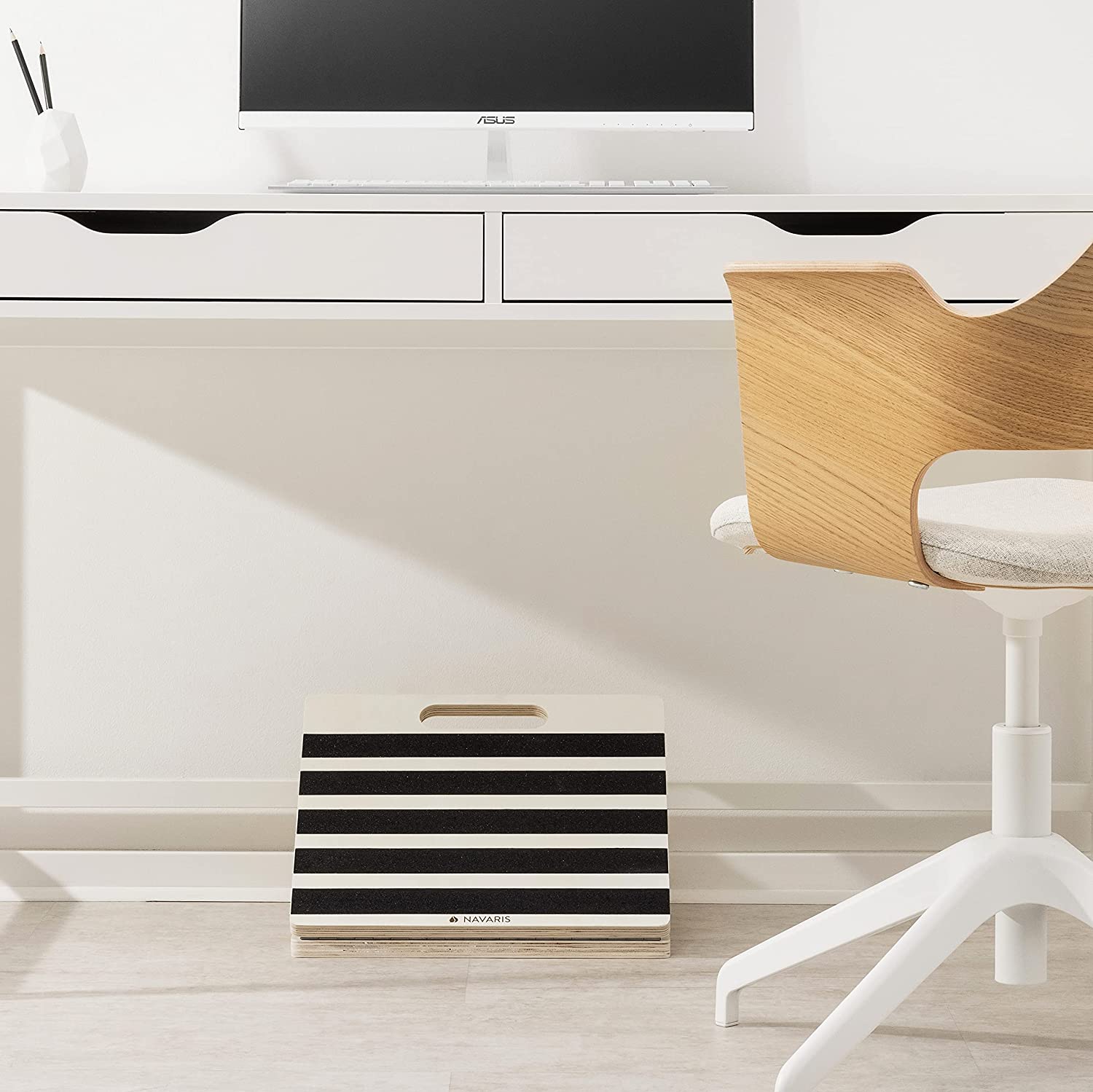 Navaris Ξύλινη Σανίδα Εκγύμνασης για Γάμπες με Κλίση - 54275.01