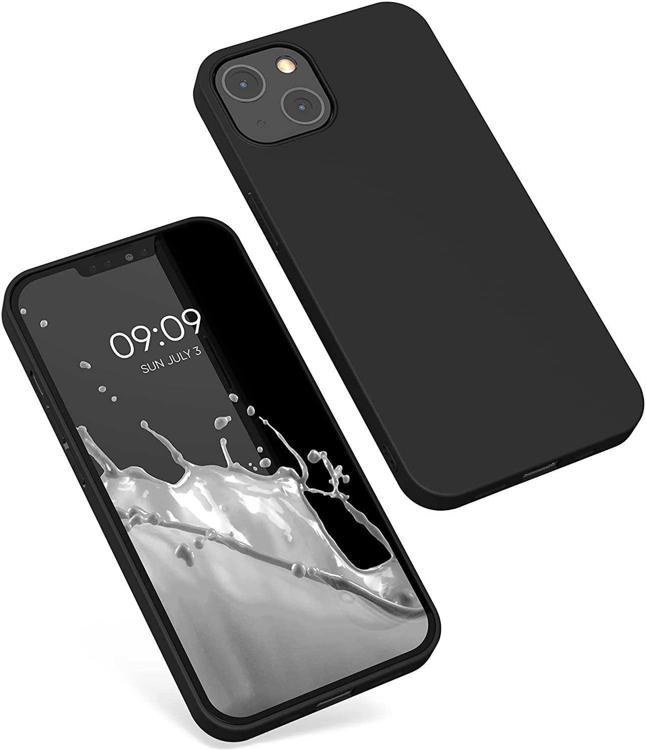 KW iPhone 13 Θήκη Σιλικόνης TPU - Matte Dark Grey - 55944.47