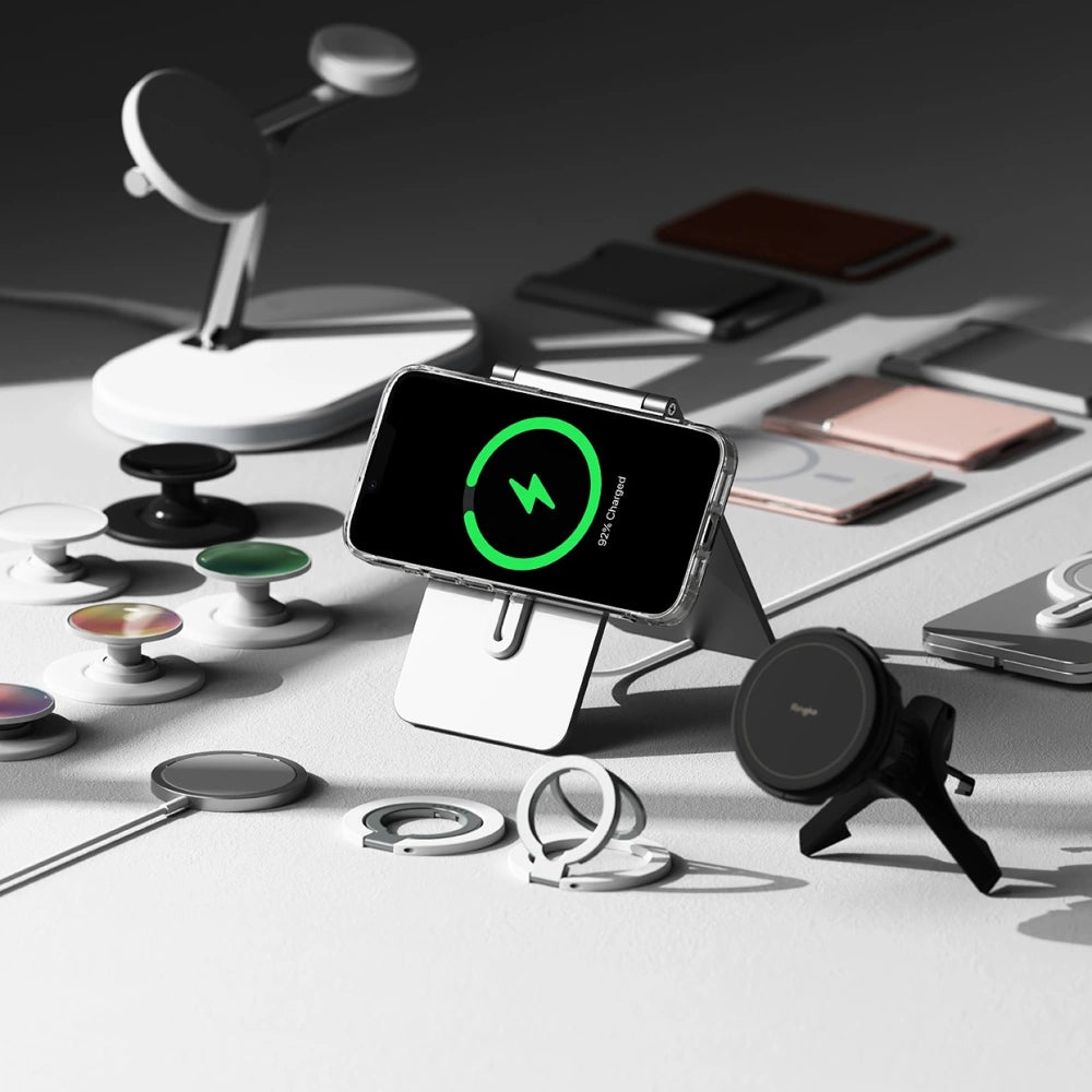 Ringke iPhone 16e Fusion Σκληρή Θήκη με Πλαίσιο Σιλικόνης και MagSafe - Διάφανη