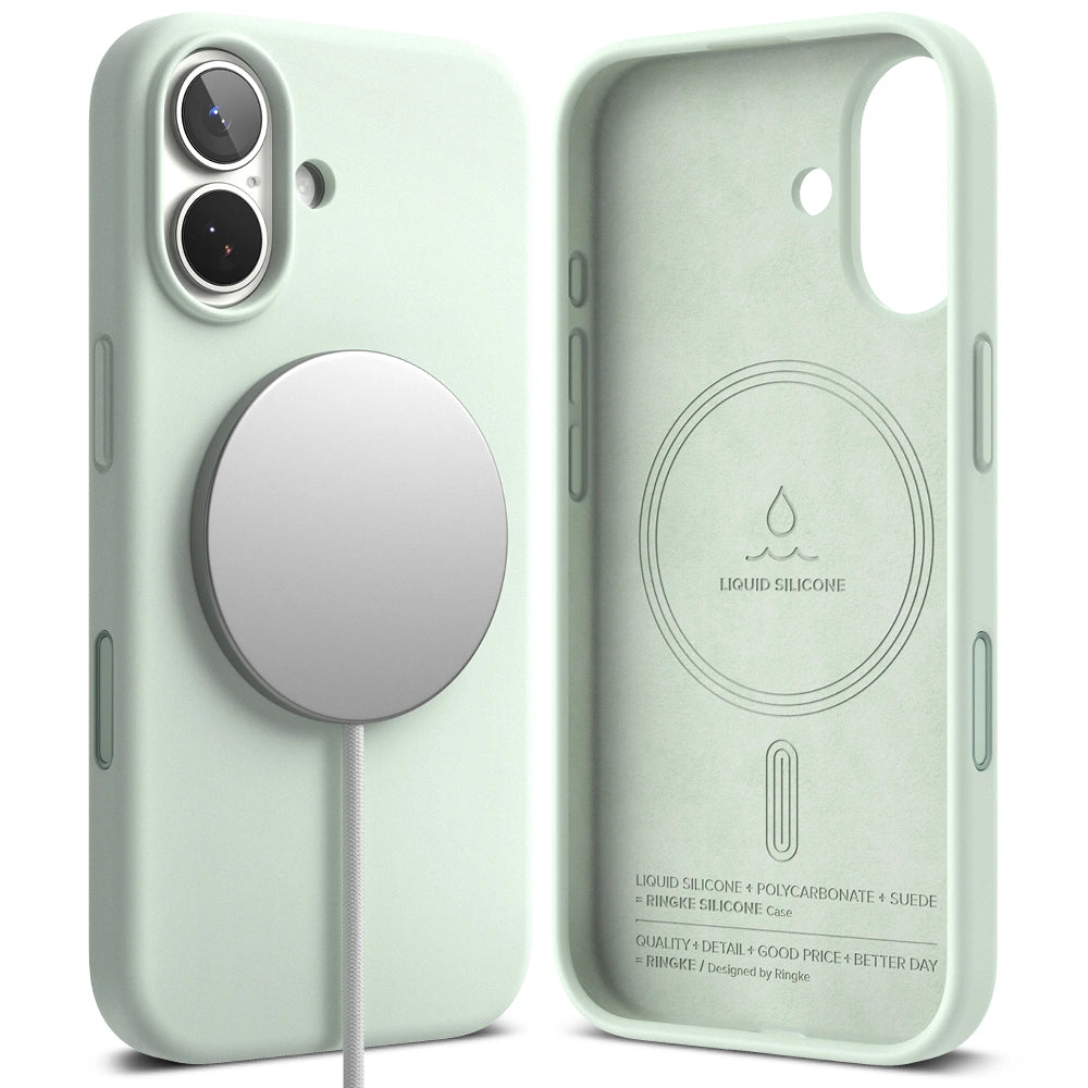 Ringke iPhone 17 - Silicone Magnetic MagSafe - Θήκη Σιλικόνης με MagSafe - Soft Mint