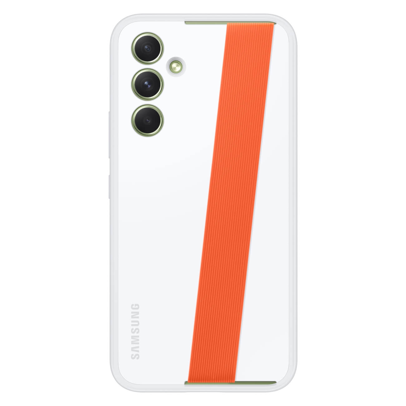 Samsung Haze Grip Samsung Galaxy A54 5G Θήκη Σιλικόνης με Αποσπώμενο Ιμάντα - White - EF-XA546CWEGWW