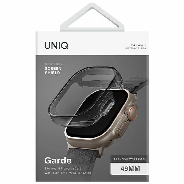 Uniq Θήκη Apple Watch Ultra (1/2/3) - 49mm Garde Hybrid 360 - Smoked Grey