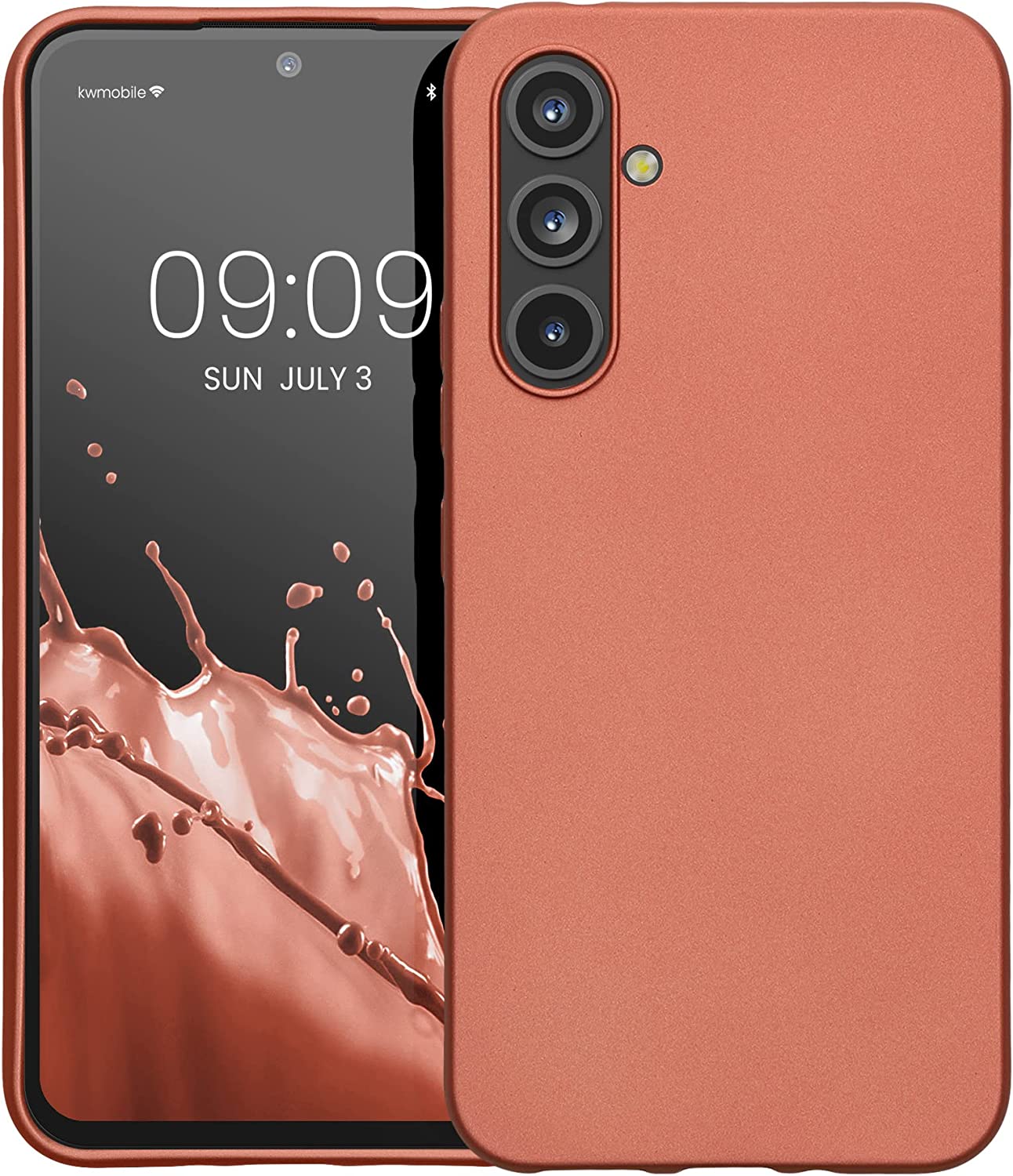 KW Samsung Galaxy A54 5G Θήκη Σιλικόνης TPU - Metallic Bronze - 60797.211