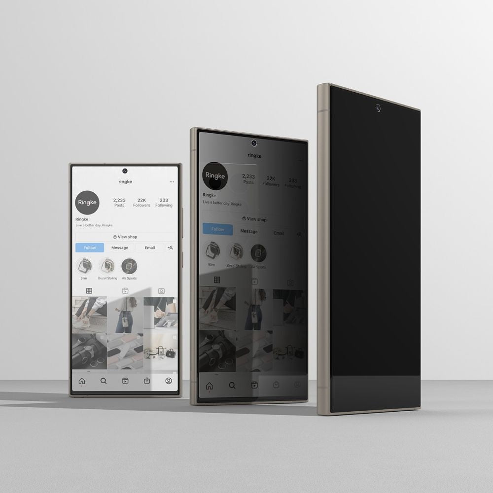 Ringke Samsung Galaxy S24 Ultra Easy Slide 2.5D 9H Privacy Αντιχαρακτικό Γυαλί Οθόνης - 2 Τεμάχια - Privacy