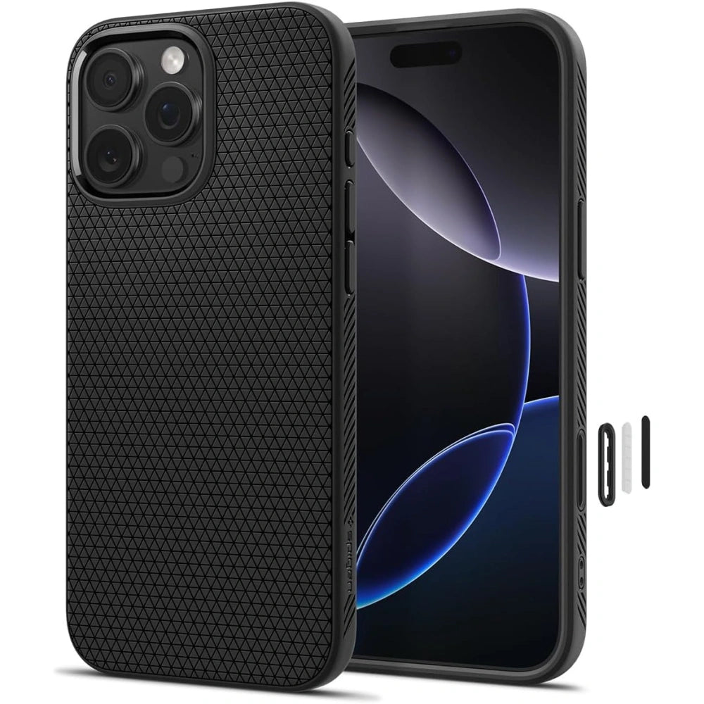 Spigen iPhone 16 Pro Max - Liquid Air T Mag - Θήκη Σιλικόνης με Magsafe - Matte Black