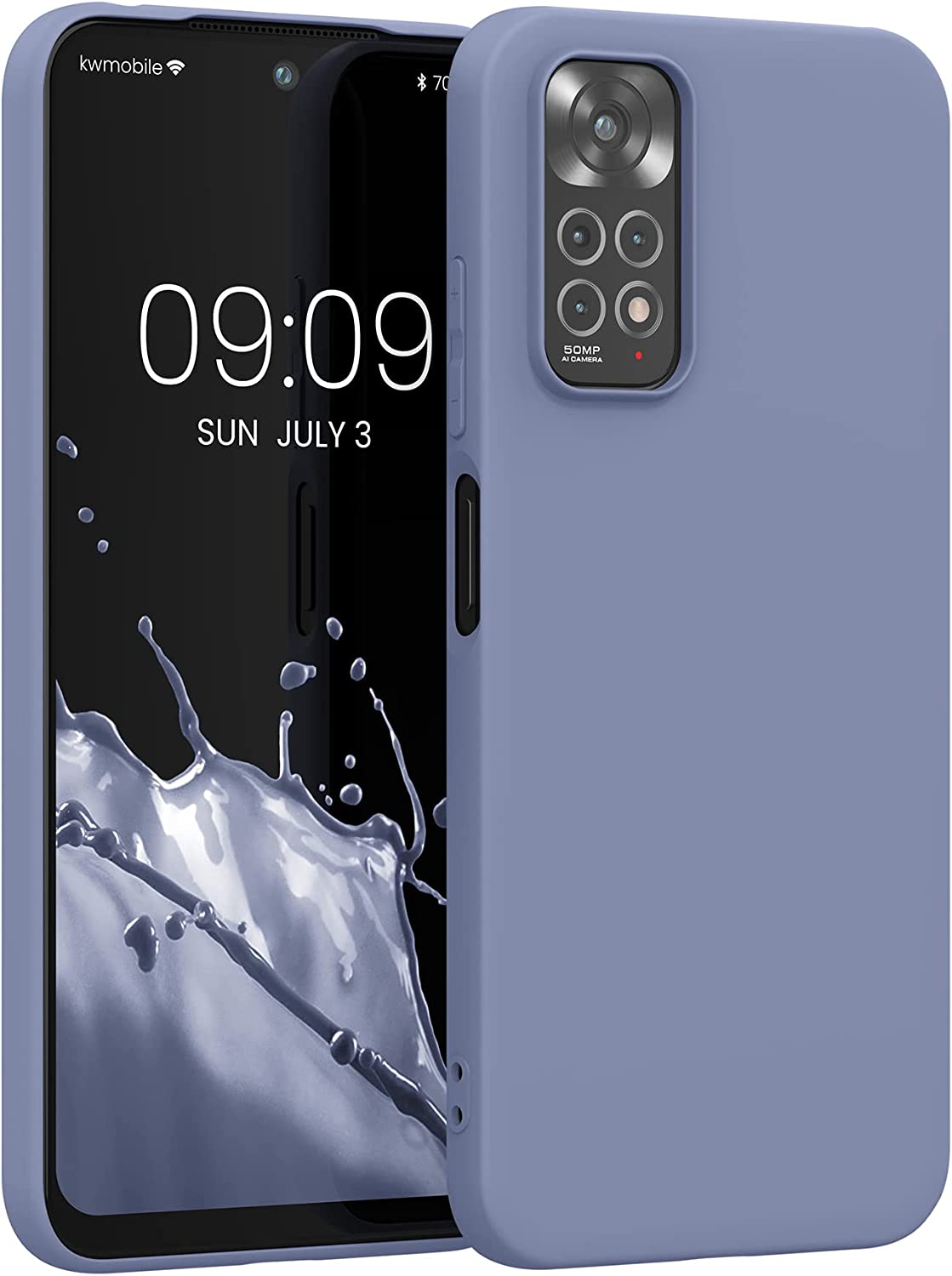 KW Xiaomi Redmi Note 11 / Redmi Note 11S Θήκη Σιλικόνης TPU - Blue Grey - 57368.12