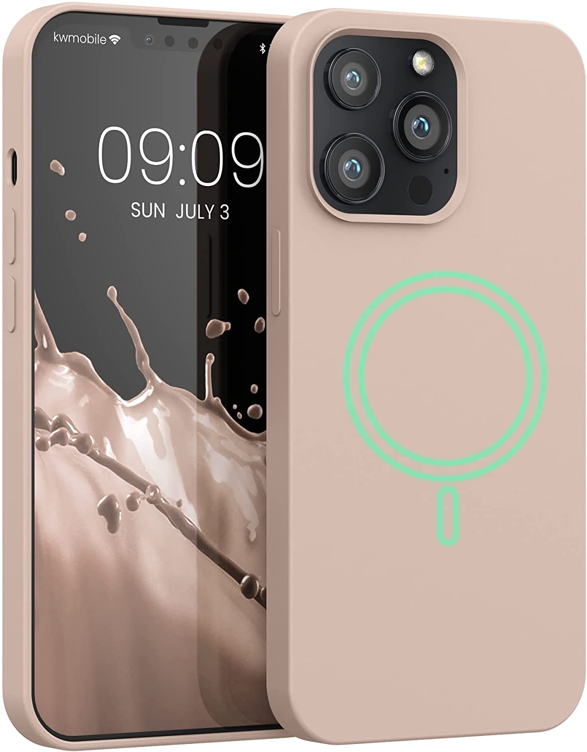 KW iPhone 13 Pro Θήκη Σιλικόνης Rubber TPU με MagSafe - Dusty Pink - 56560.10