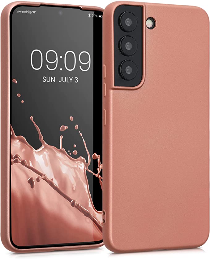 KW Samsung Galaxy S22 Θήκη Σιλικόνης - Metallic Bronze - 56757.211