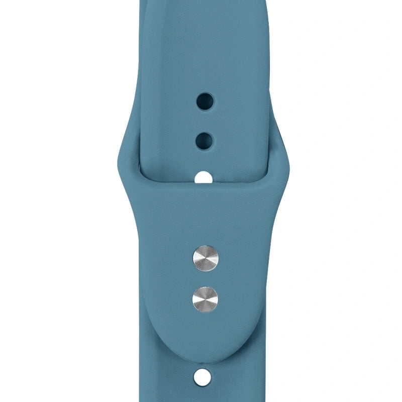 Crong Λουράκι Apple Watch 4/5/6/7/8/9/10/11 - SE (1/2/3) - ULTRA (1/2/3) - 44/45/46/49mm Σιλικόνης - Liquid Strap - Marine