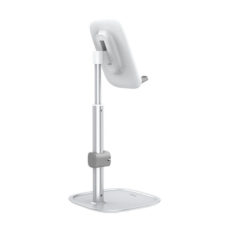 Baseus Literary Youth Desktop Bracket Telescopic Mobile Stand Βάση Στήριξης Κινητών - Silver - SUWY-A0S