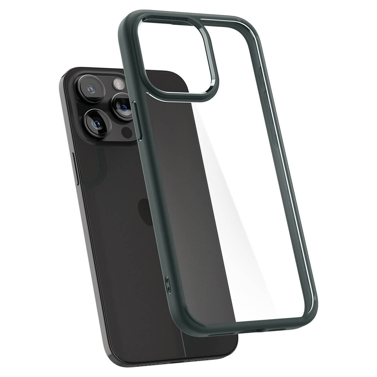 Spigen iPhone 15 Pro Max Ultra Hybrid Σκληρή Θήκη με Πλαίσιο Σιλικόνης - Abyss Green