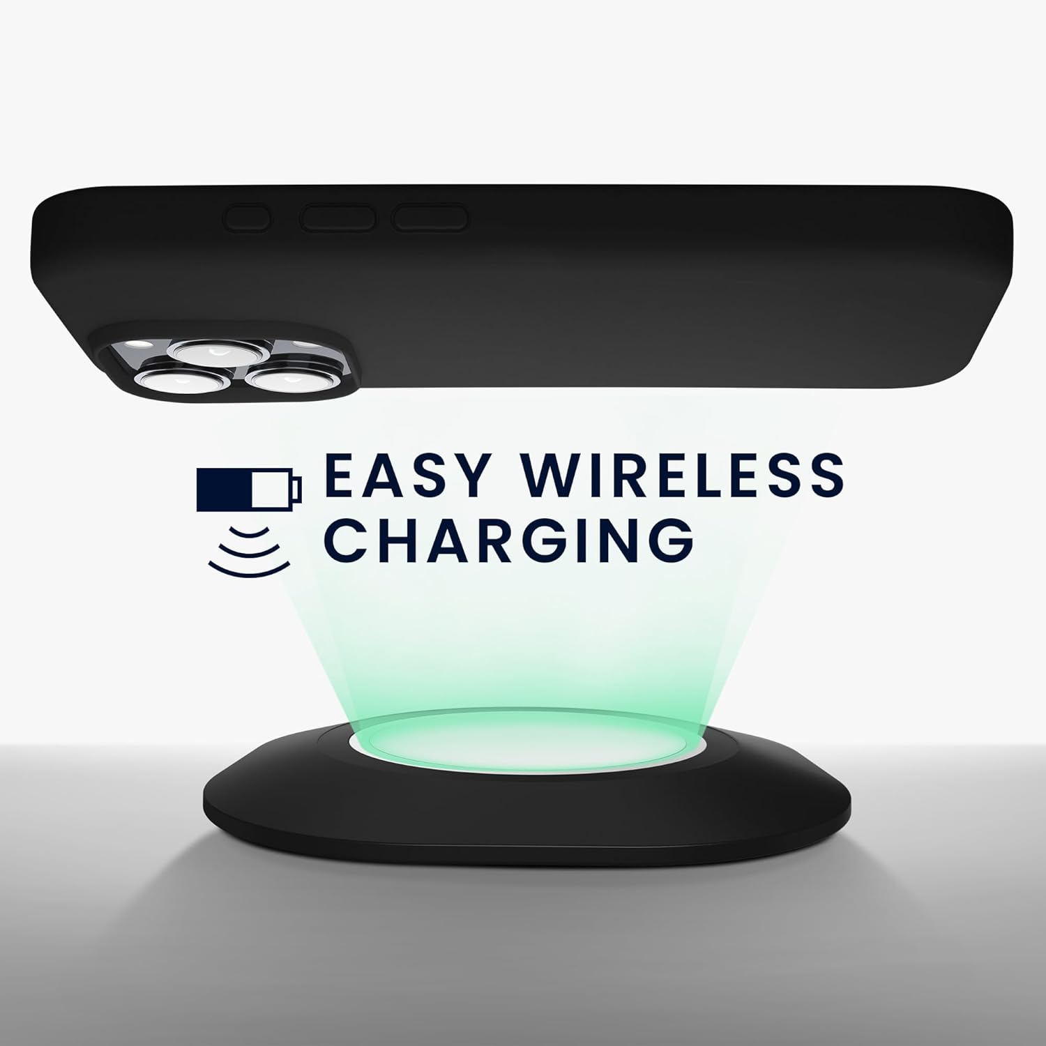 KW iPhone 16 Pro Max Θήκη Σιλικόνης Rubberized TPU - Black