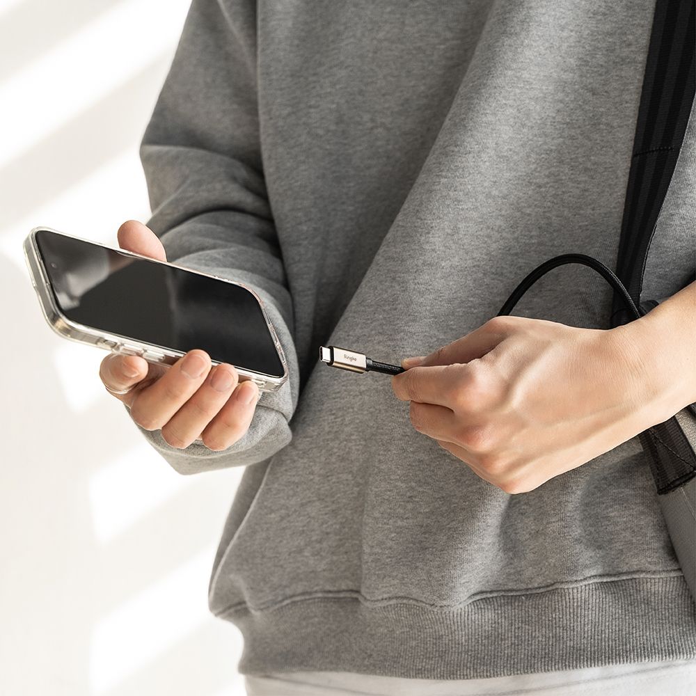 Ringke 3.2 Gen 2x2 PD 240W 5A - Καλώδιο Δεδομένων και Φόρτισης Type - C to Type - C - 2m - Black