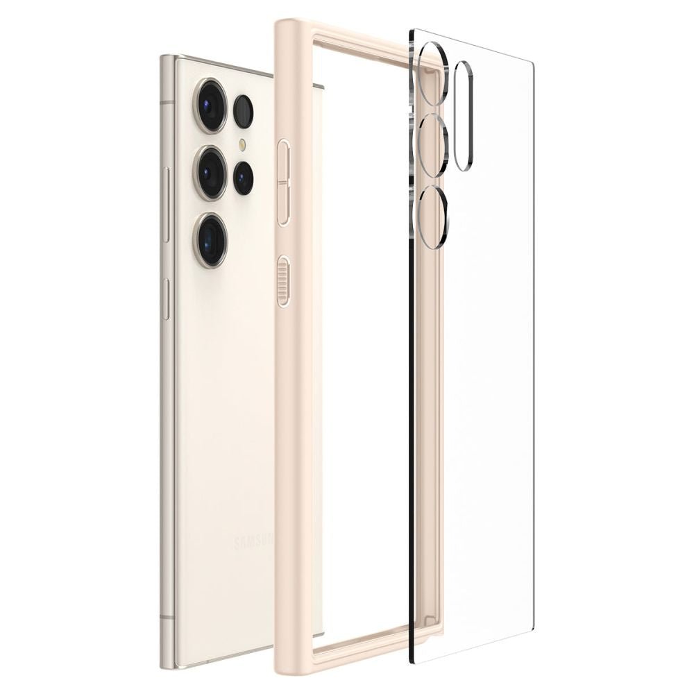 Spigen Samsung Galaxy S23 Ultra - Ultra Hybrid Σκληρή Θήκη με Πλαίσιο Σιλικόνης - Sand Beige
