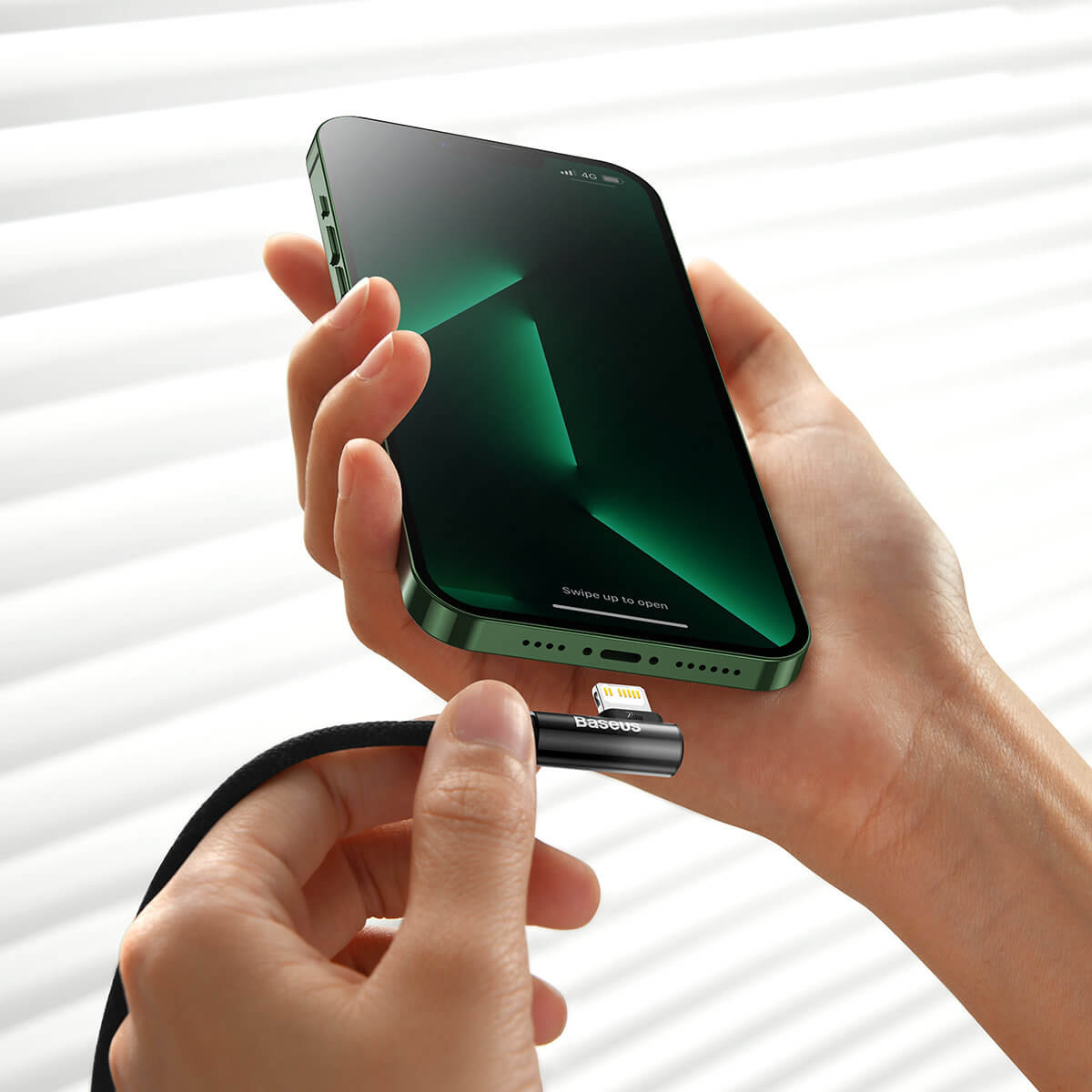 Baseus MVP 2 Elbow Cable 20W - Καλώδιο Δεδομένων και Φόρτισης Type-C to Lightning 1M - Black - CAVP000201