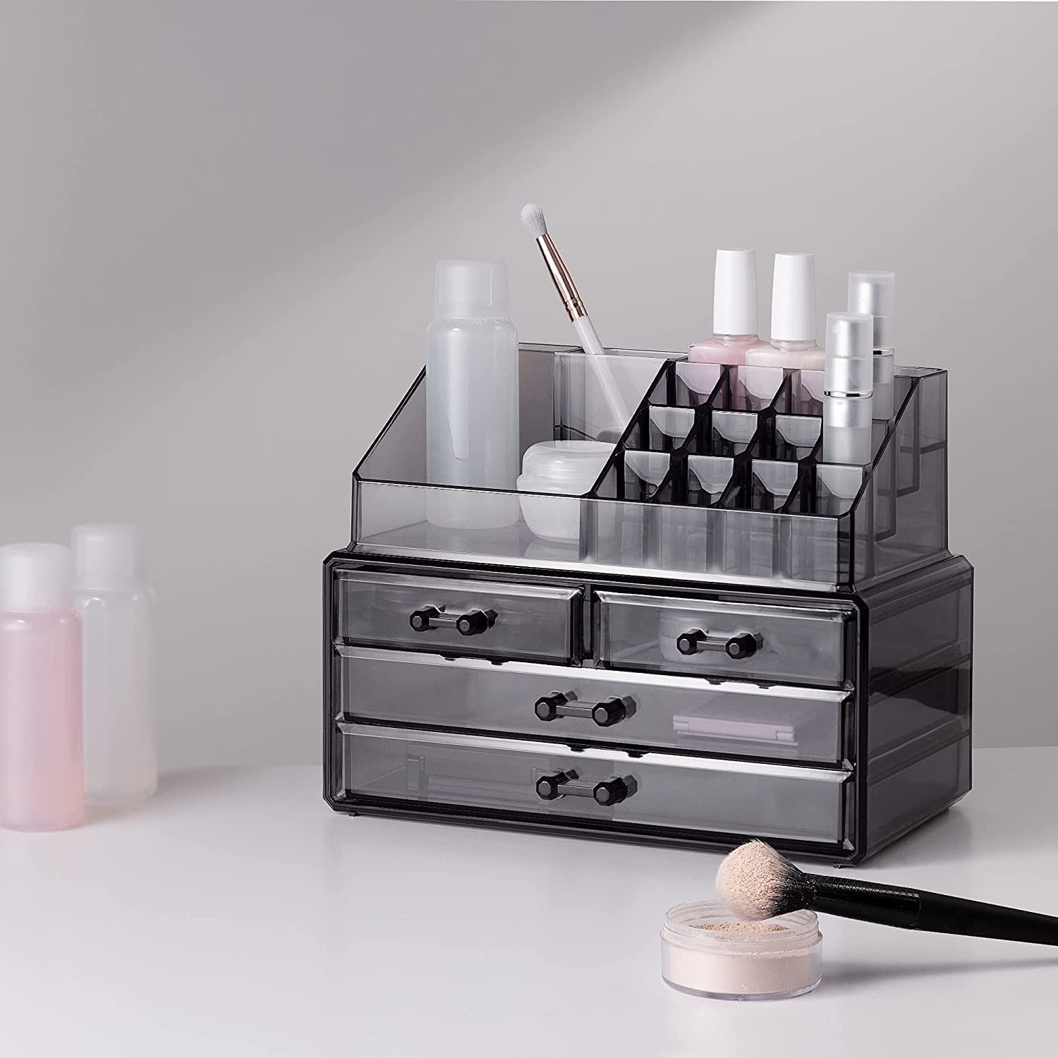 Navaris Make Up Storage Organizer Διοργανωτής Καλλυντικών - Black - 54656.01