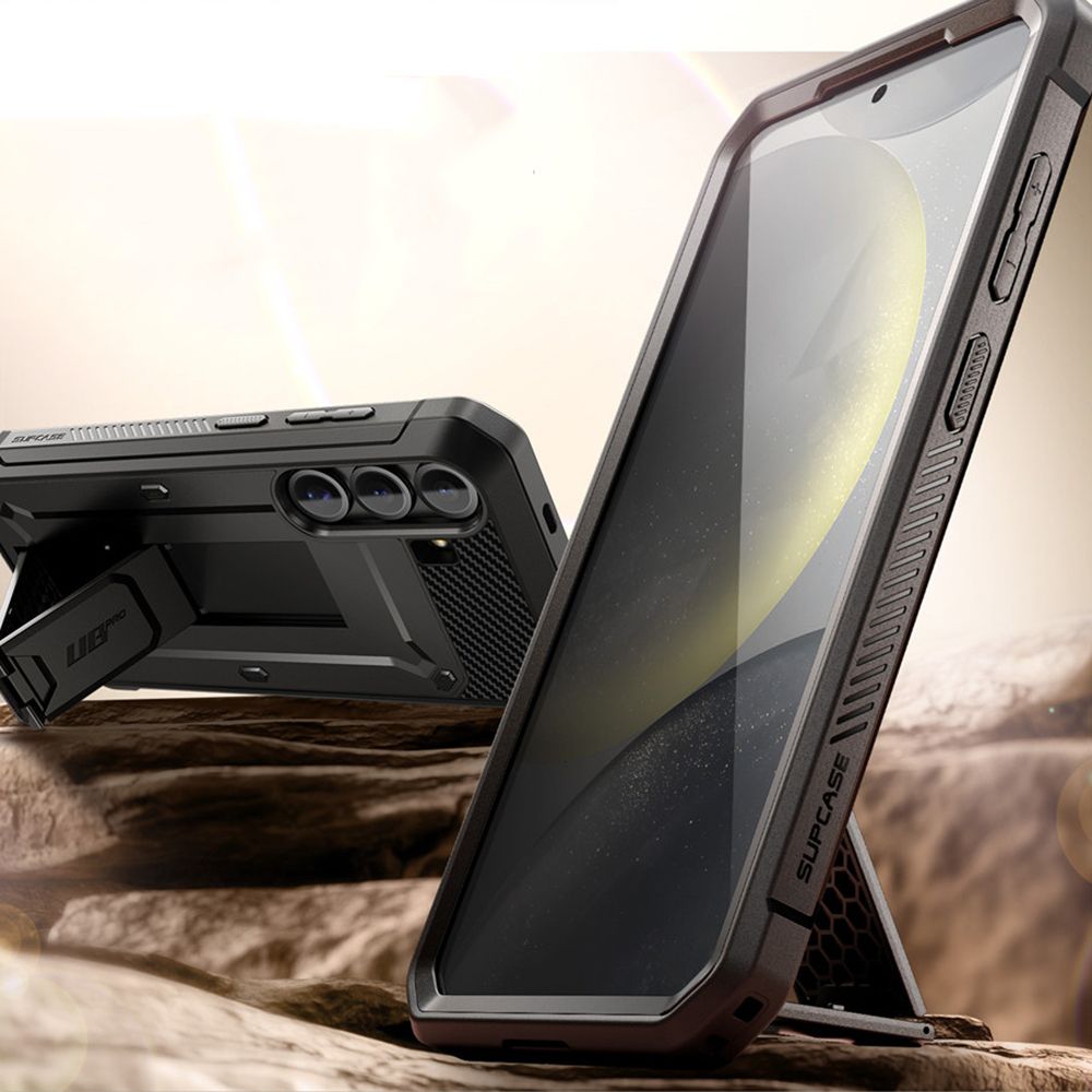 Supcase Samsung Galaxy S25 Plus Unicorn Beetle Pro 2 Σκληρή Θήκη με Προστασία Οθόνης και Stand - Black