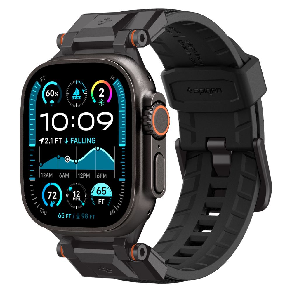 Spigen Λουράκι Apple Watch 8/9/10/11 - SE (1/2/3) - Ultra (1/2/3) – 44/45/46/49mm DuraPro Armor - Black Edition