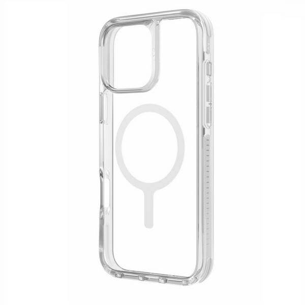 Uniq iPhone 16 Combat Luminous Magclick Σκληρή Θήκη με Πλαίσιο Σιλικόνης και MagSafe - Διάφανη / White