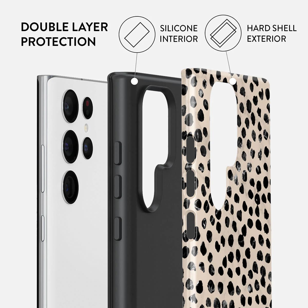 Burga Samsung Galaxy S22 Ultra Fashion Tough Σκληρή Θήκη - Almond Latte