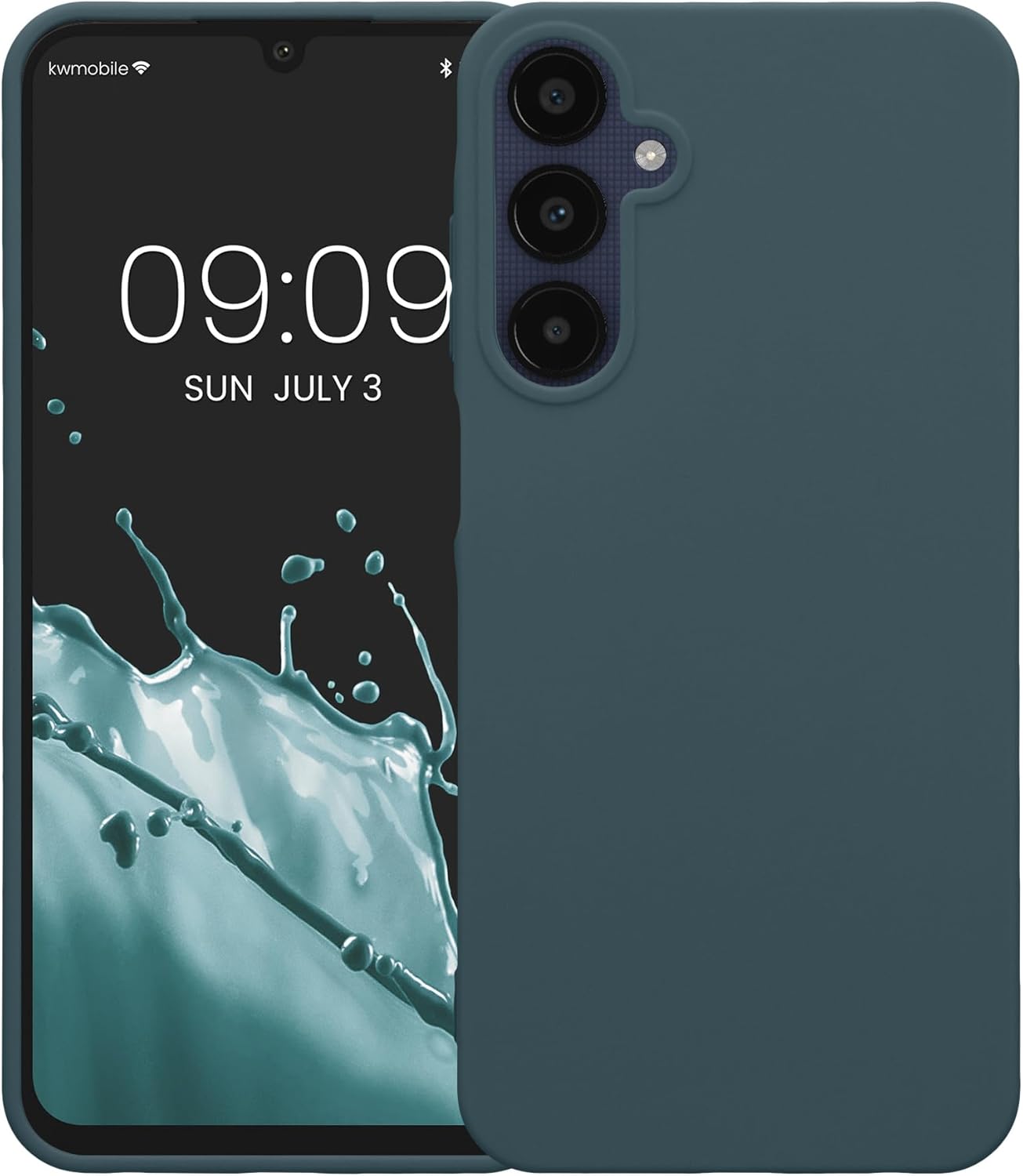 KW Samsung Galaxy A25 5G Λεπτή Θήκη Σιλικόνης TPU - Dark Slate