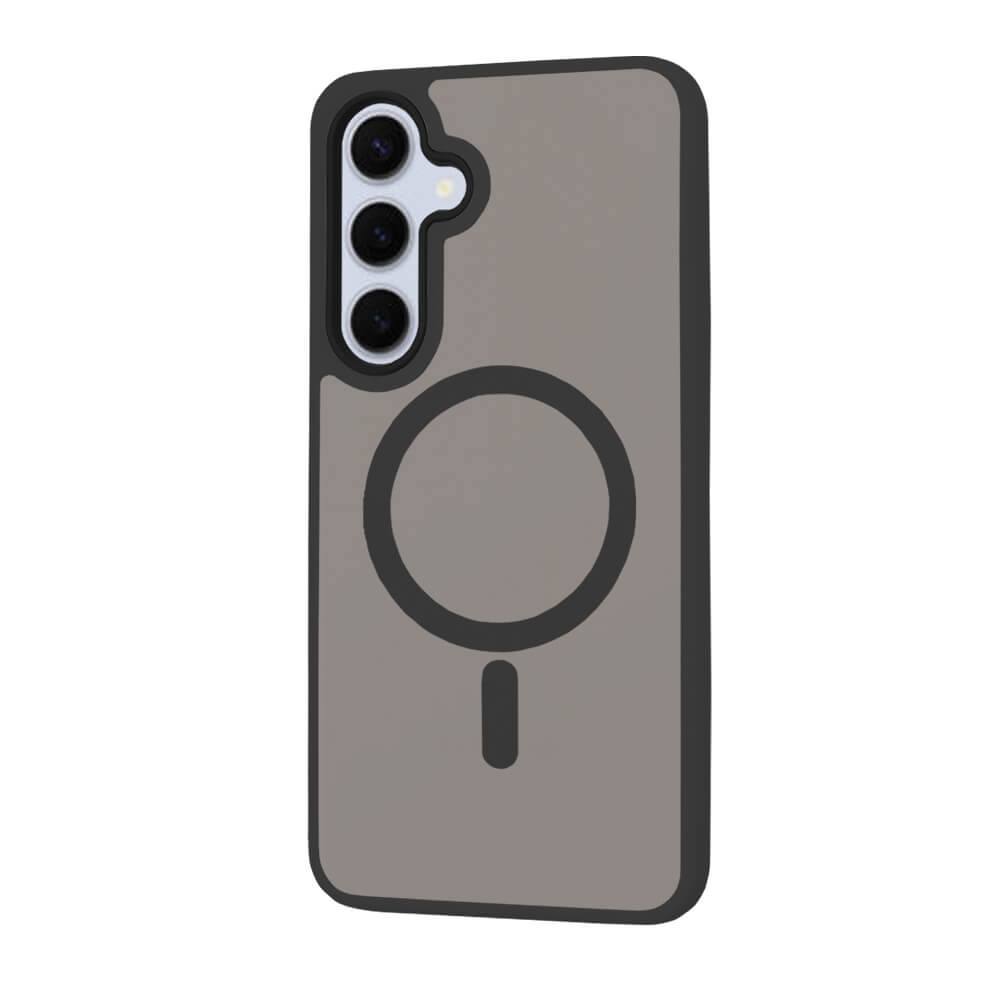 Techsuit Samsung Galaxy S25 Plus - HaloFrost MagSafe Series - Σκληρή Θήκη με Πλαίσιο Σιλικόνης - Black