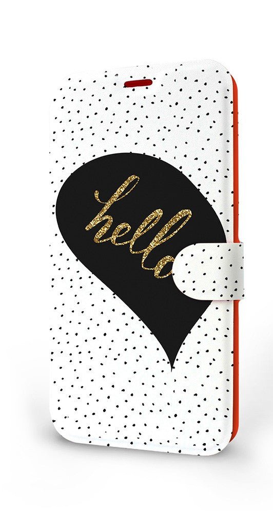 Mobiwear iPhone 13 Pro Θήκη Βιβλίο Slim Flip - Design Hello - M013P