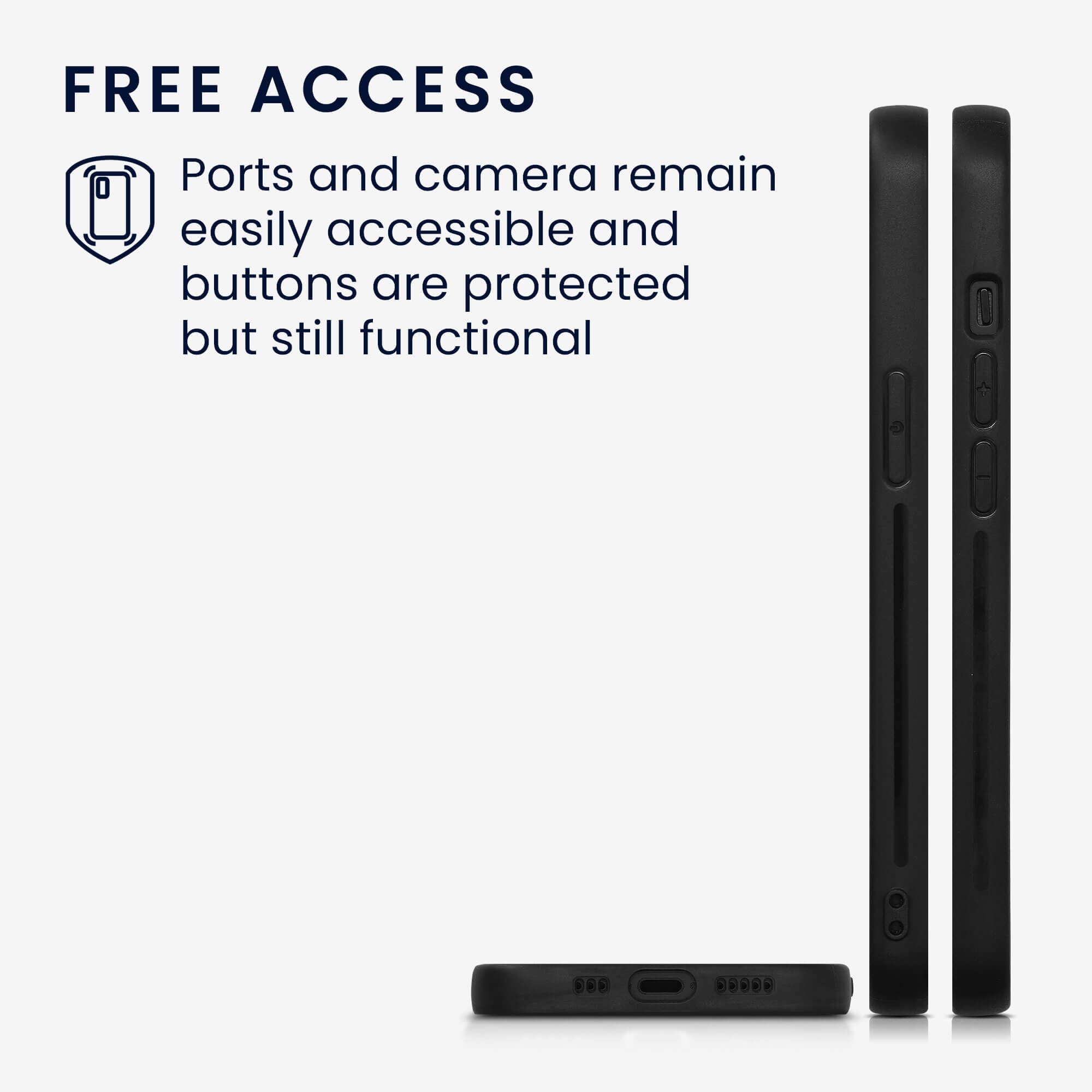 KW iPhone 13 Θήκη από Φυσικό Ξύλο και Carbon - Black / Brown - 57502.01