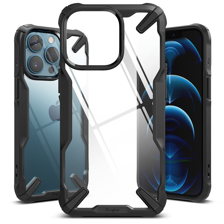 Ringke iPhone 13 Pro Fusion X Σκληρή Θήκη με Πλαίσιο Σιλικόνης - Black - Διάφανη