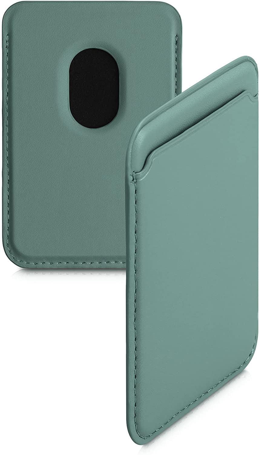 KW iPhone Θήκη από Συνθετικό Δέρμα για Πιστωτικές Κάρτες - Teal Matte - 54606.57