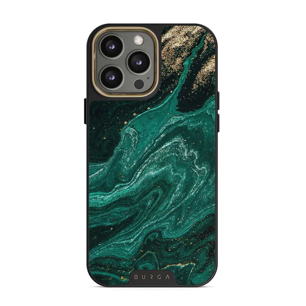 Burga iPhone 15 Pro Max Elite MagSafe Σκληρή Θήκη με MagSafe - Gold - Emerald Pool