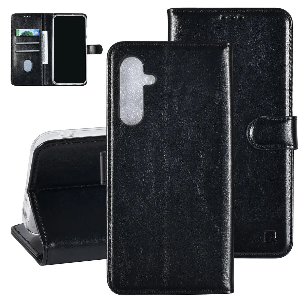 Tuniq Samsung Galaxy A25 5G - Θήκη Πορτοφόλι Stand από Δερματίνη - Μαύρη