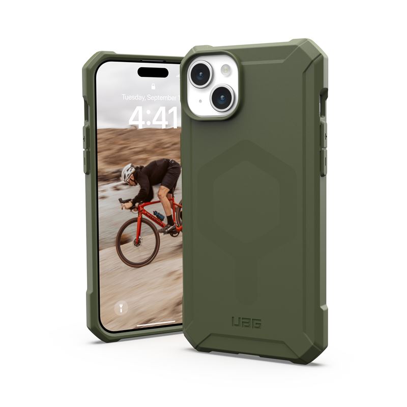 UAG iPhone 15 Plus Essential Armor MagSafe Θήκη Σιλικόνης TPU με MagSafe - Olive Drab