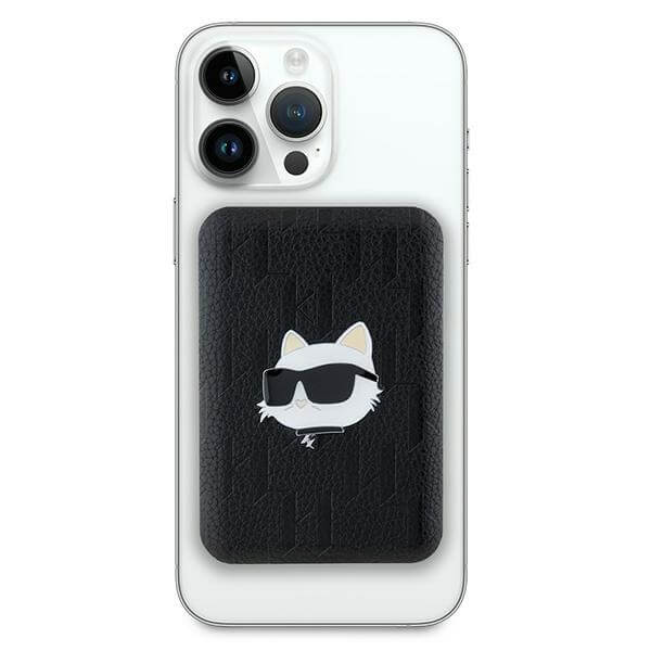 Karl Lagerfeld PowerBank - MagSafe Choupette Head Pin - 5000 mAh - Black - KLPB5FPGKSCHHK