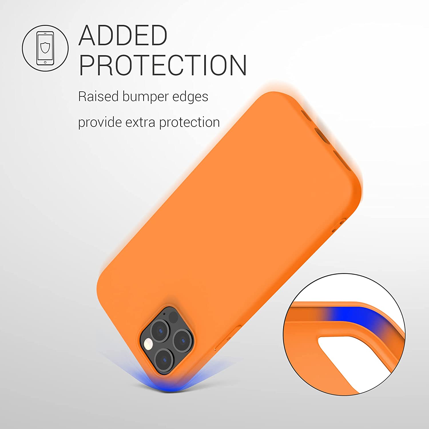 KW iPhone 12 Pro Max Θήκη Σιλικόνης TPU - Cosmic Orange - 53940.150