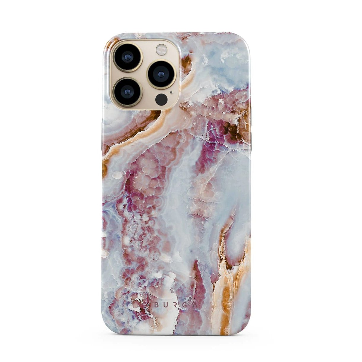 Burga iPhone 13 Pro Max Fashion Tough Σκληρή Θήκη - Frozen Leaves