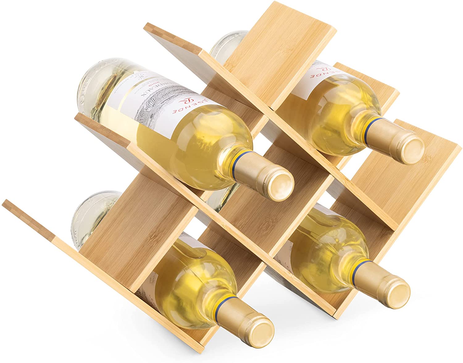 Navaris Ξύλινο Ράφι Ποτών από Μπαμπού - 43,5 x 10 x 29,5 cm - Light Brown - 54003.24