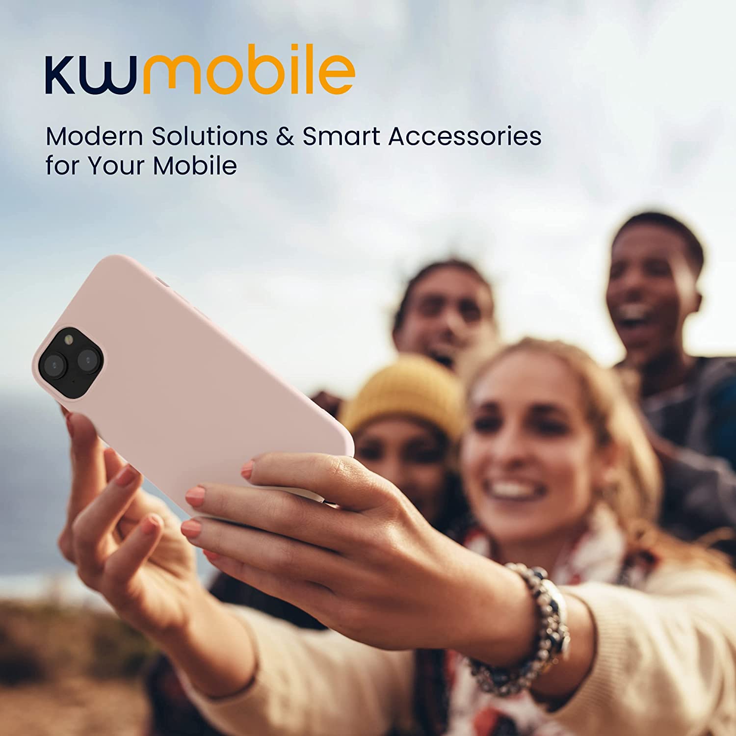 KW iPhone 14 Plus Θήκη Σιλικόνης Rubberized TPU - Coconut Swirl - 59080.225