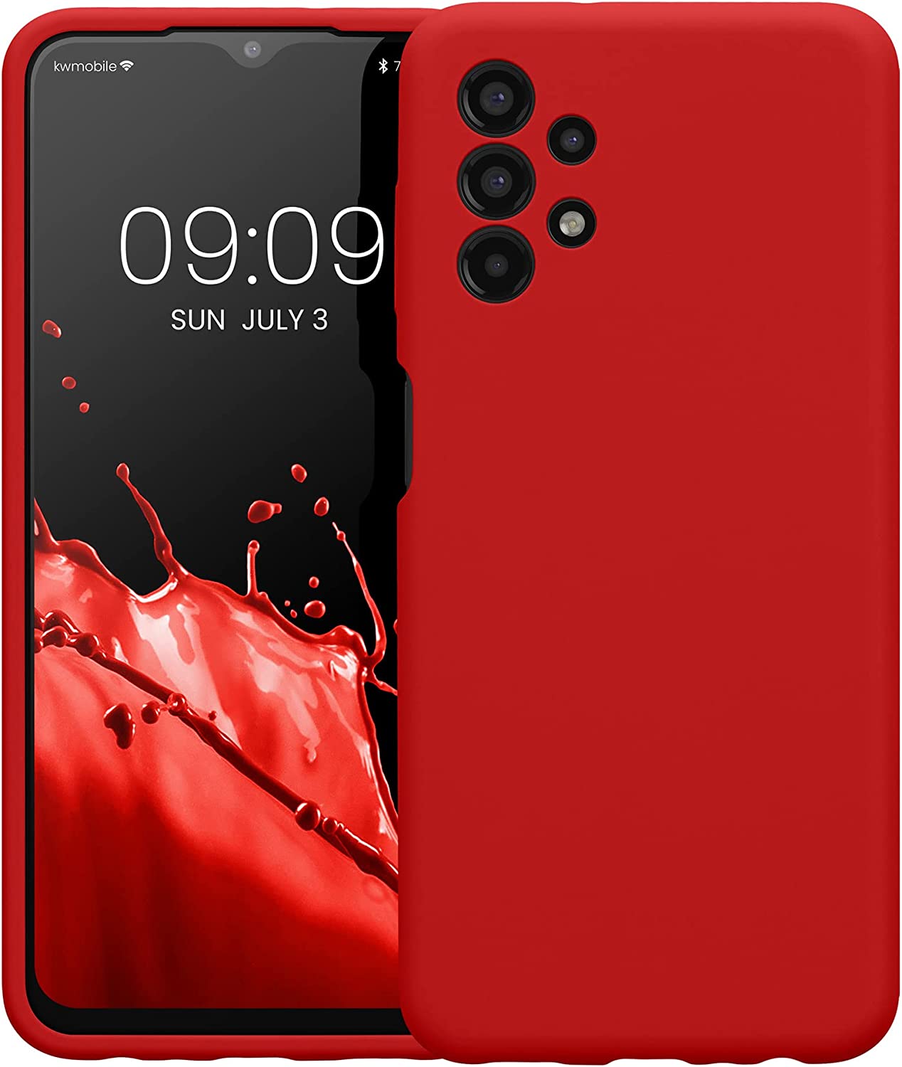 KW Samsung Galaxy A13 4G Θήκη Σιλικόνης Rubberized TPU - Classic Red - 57832.208