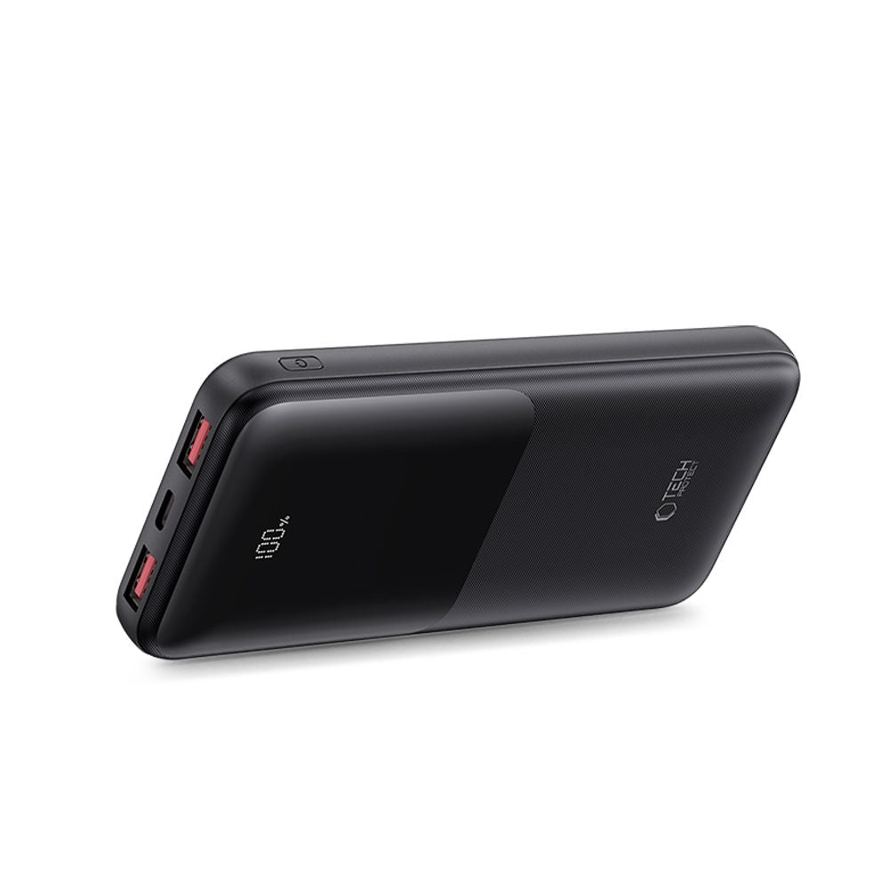 Tech-Protect PB01-22.5W Power Bank 10000mAh με 2 Θύρες USB και 1 Θύρα Type-C - Black