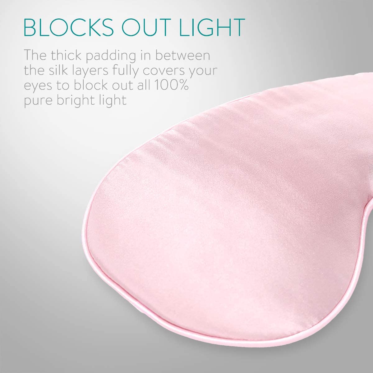 Navaris Silk Eye Mask Blindfold - Μάσκα Ύπνου / Ταξιδιού - Pink - 48509.02