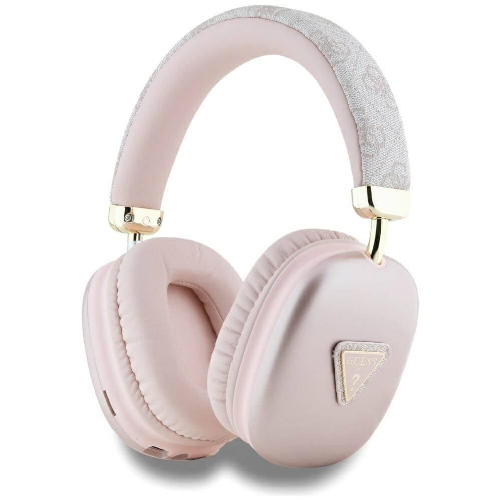 Guess Over-Ear 4G Triangle Logo - Ασύρματα Bluetooth Ακουστικά - Pink