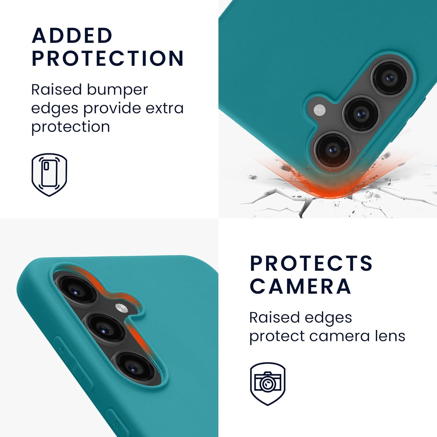 KW Samsung Galaxy S24 FE Λεπτή Θήκη Σιλικόνης TPU - Matte Petrol