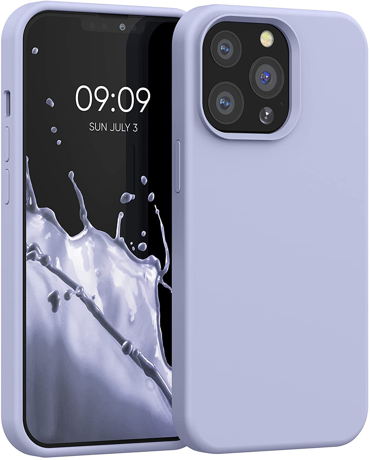 KW iPhone 13 Pro Θήκη Σιλικόνης Rubberized TPU - Pastel Lavender - 55880.139