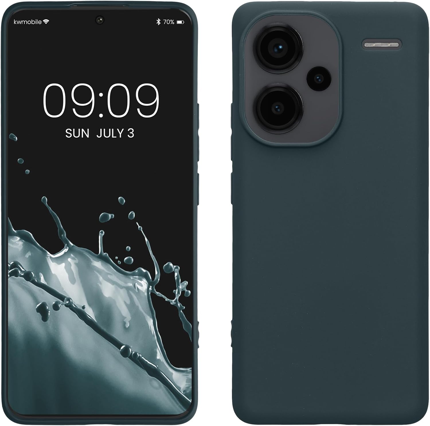 KW Xiaomi Redmi Note 13 Pro+ 5G Λεπτή Θήκη Σιλικόνης TPU - Dark Slate