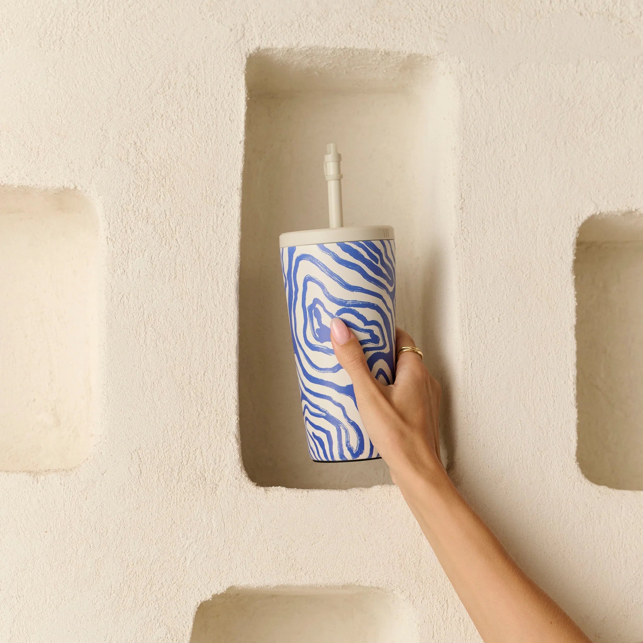 Burga Κούπα θερμός από Ανοξείδωτο Ατσάλι με καλαμάκι - 700ml - Seven Seas