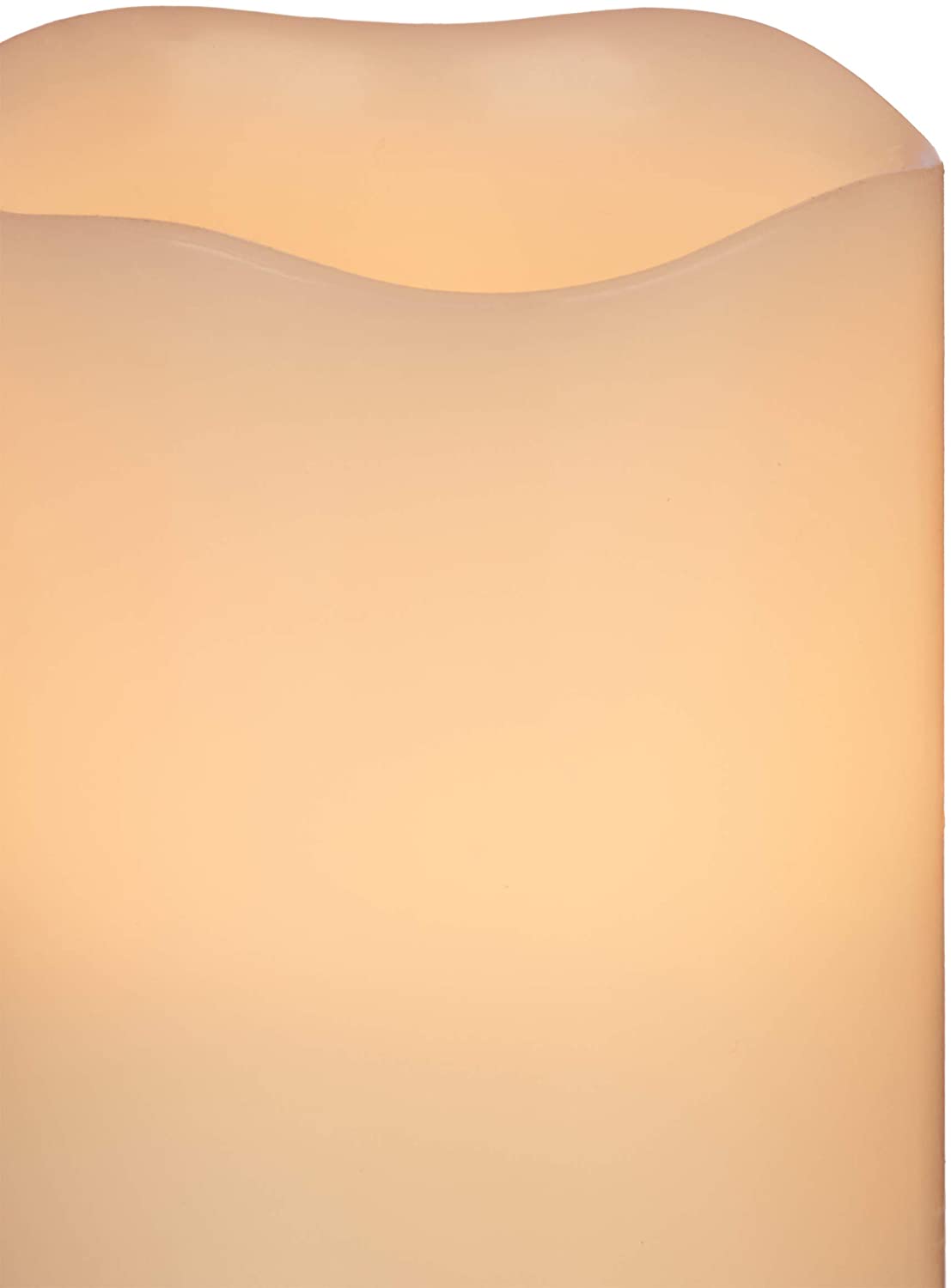 Relaxdays Σετ με 3 Κεριά με Φωτισμό Led από Φυσικό Κερί - Cream - 4052025215347