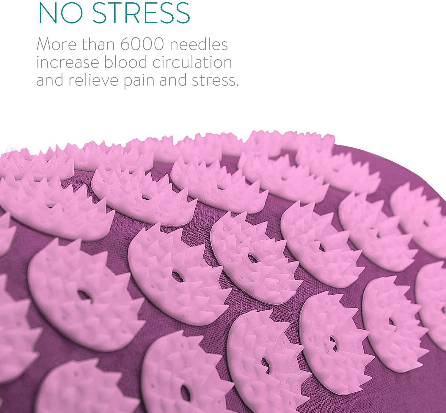 Navaris 2-in-1 Acupressure Mat and Pillow Set Σετ 2 σε 1 Χαλάκι και Μαξιλάρι Μασάζ - Purple - 43899.26.01