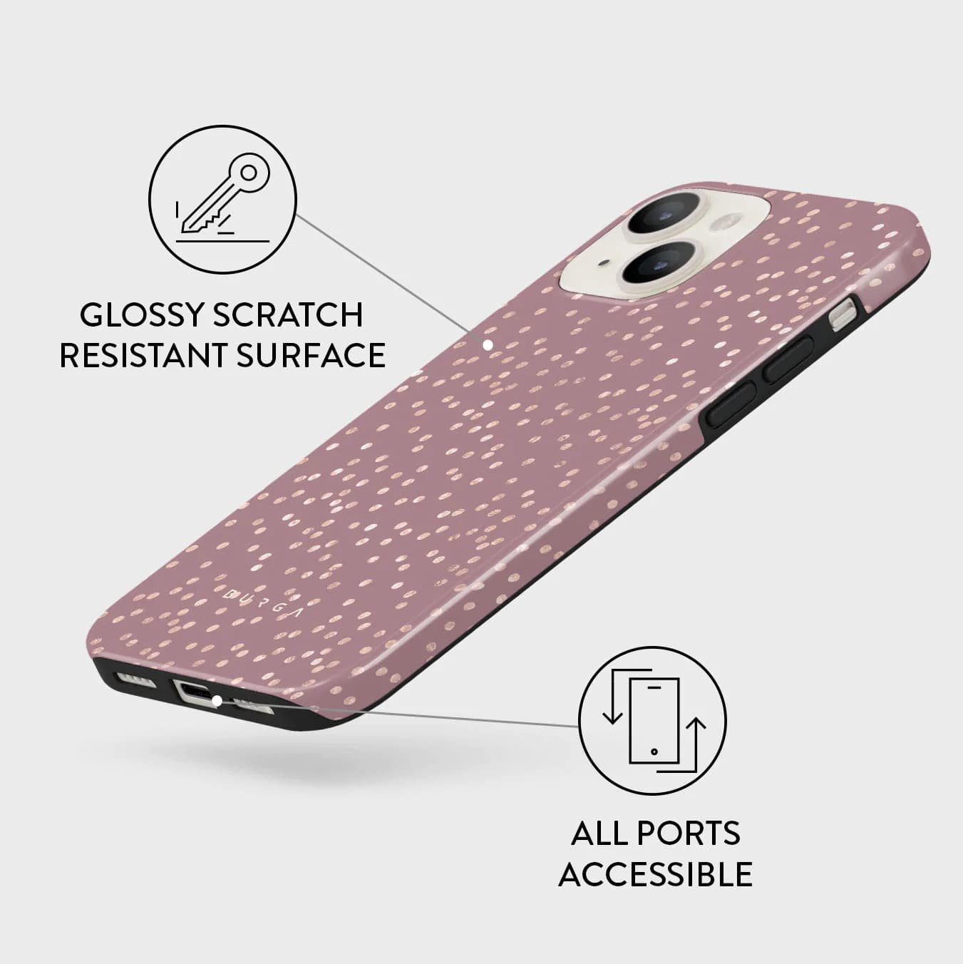 Burga iPhone 14 Plus Fashion Tough Σκληρή Θήκη - Hot Cocoa